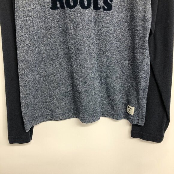 Roots Men's Navy Blue Roots beaver logo raglan sleeve tee SP - Picture 7 of 16